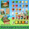 200PCS Magnetic Blocks with Light Up Blocks - Magnet Building Blocks, Stacking Magent Cubes Roast Chicken Store Theme, STEM Montessori Sensory Toys for Kids Boys Girls Ages 3+ Christmas Birthday Gift view 2