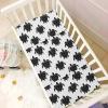 Turtle Black White Baby Crib Sheets Buttery Soft & Breathable Fitted Crib Sheet for Standard Mattress for Girls Infant Toddler Boys, 28"x52"x9" view 4