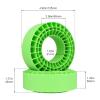 FriHobby Soft 2.2" Silicone Tire Inserts, 4Pack, Fits 132134mm (5.25" OD) Crawler Tires, Waterproof Foam Replacement for 1/10 RC Crawlers, 12545mm, Enhanced Traction & Sidewall Support (Green) view 2