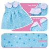 BABESIDE 6 Sets of Baby Doll Clothes for 12-16 Inch Dolls, Babydolls Clothes and Accessories Set with Hat Socks for Realistic Baby Dolls Girl view 2