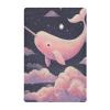 Narwhal Starry Night Purple Baby Crib Sheets Buttery Soft & Breathable Fitted Crib Sheet for Standard Mattress for Boys Toddler Girls Infant, 28"x52"x9" view 1