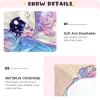 Cute Unicorns Star White Baby Crib Sheets Buttery Soft & Breathable Fitted Crib Sheet for Standard Mattress for Girls Infant Boys Toddler, 28"x52"x9" view 3