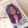 Mermaid Dolphin Starfish White Baby Crib Sheets Buttery Soft & Breathable Fitted Crib Sheet for Standard Mattress for Girls Toddler Boys Infant, 28"x52"x9" view 4