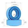 FriHobby Soft 2.2" Silicone Tire Inserts, 4Pack, Fits 132134mm (5.25" OD) Crawler Tires, Waterproof Foam Replacement for 1/10 RC Crawlers, 12545mm, Enhanced Traction & Sidewall Support (Blue) view 2
