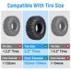 FriHobby Soft 2.2" Silicone Tire Inserts, 4Pack, Fits 132134mm (5.25" OD) Crawler Tires, Waterproof Foam Replacement for 1/10 RC Crawlers, 12545mm, Enhanced Traction & Sidewall Support (Blue) view 4