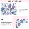 Turtle Cartoon White Baby Crib Sheets Buttery Soft & Breathable Fitted Crib Sheet for Standard Mattress for Boys Infant Toddler Girls, 28"x52"x9" view 3