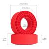 FriHobby Soft 2.2" Silicone Tire Inserts, 4Pack, Fits 132134mm (5.25" OD) Crawler Tires, Waterproof Foam Replacement for 1/10 RC Crawlers, 12545mm, Enhanced Traction & Sidewall Support (Red) view 2