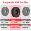 FriHobby Soft 2.2" Silicone Tire Inserts, 4Pack, Fits 132134mm (5.25" OD) Crawler Tires, Waterproof Foam Replacement for 1/10 RC Crawlers, 12545mm, Enhanced Traction & Sidewall Support (Red) view 4
