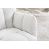 050-Teddy Fabric Rocking Gilder Nursery Chair for Living Room Indoor,Black (Ivory) view 4