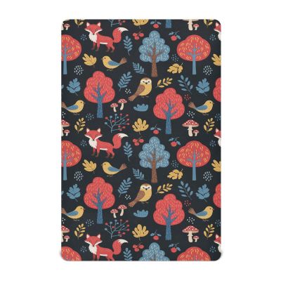 Fox Tree Black Baby Crib Sheets Buttery Soft & Breathable Fitted Crib Sheet for Standard Mattress for Infant Boys Girls Toddler, 28"x52"x9"