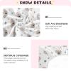 Koala Rainbow Star White Baby Crib Sheets Buttery Soft & Breathable Fitted Crib Sheet for Standard Mattress for Girls Infant Toddler Boys, 28"x52"x9" view 3