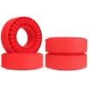 CrazyHobby 2.2" Soft Silicone Inserts, Fits 132134mm 5.25" OD Crawler Tires, 4Pack, Waterproof, Traction & Sidewall Support for 1/10 RC Crawlers, 12545mm, Compatible with TRX4 SCX10 (Red) view 1