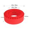 CrazyHobby 2.2" Soft Silicone Inserts, Fits 132134mm 5.25" OD Crawler Tires, 4Pack, Waterproof, Traction & Sidewall Support for 1/10 RC Crawlers, 12545mm, Compatible with TRX4 SCX10 (Red) view 2