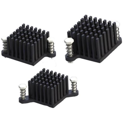 960-21-33-D-AB-0, Heat Sinks BGA Heat Sink, 21x33mm, Diagonal Plastic Push Pin
