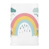 Flower Rain Cloud White Baby Crib Sheets Buttery Soft & Breathable Fitted Crib Sheet for Standard Mattress for Infant Toddler Boys Girls, 28"x52"x9" view 1