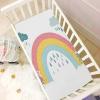 Flower Rain Cloud White Baby Crib Sheets Buttery Soft & Breathable Fitted Crib Sheet for Standard Mattress for Infant Toddler Boys Girls, 28"x52"x9" view 4