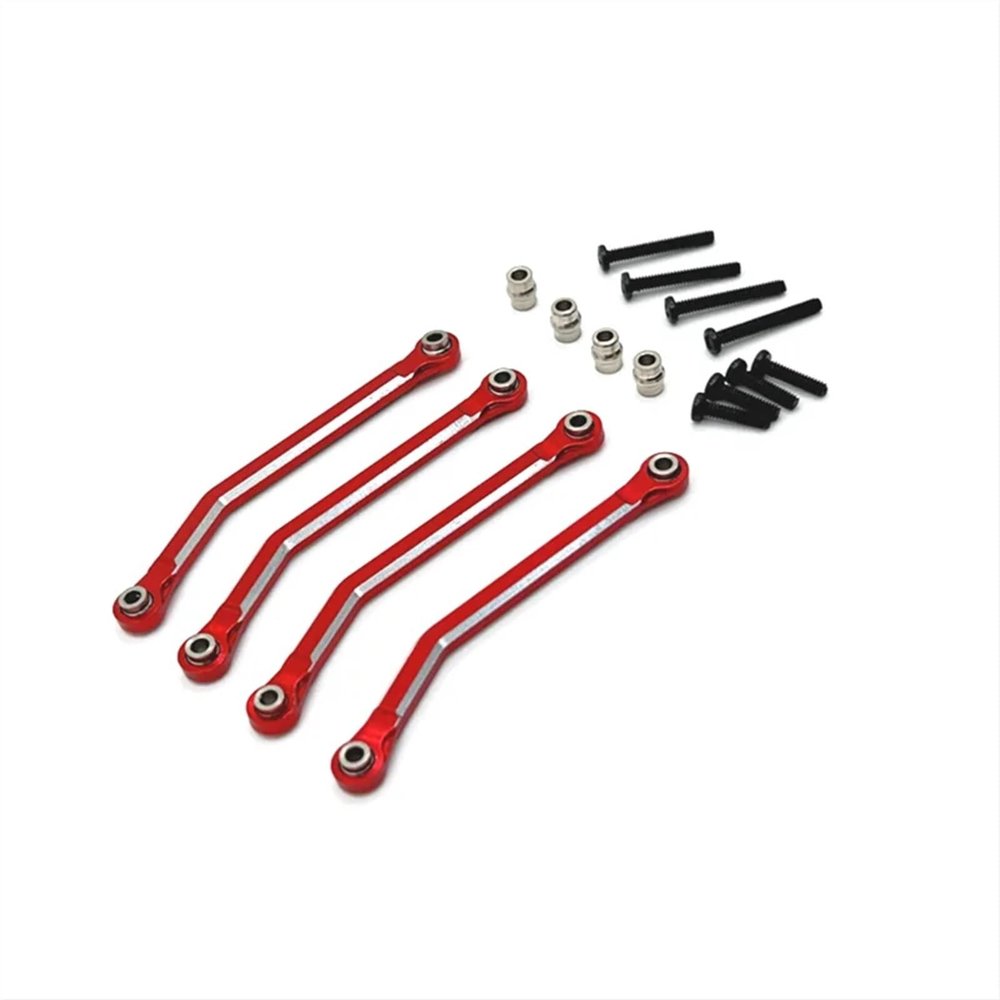 Compatible with FMS for Xiaoqi for FCX24 1/24 RC Car Parts Metal Upgrading and Refitting Process for Chassis Fixed Link RC Parts(White)