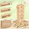 48 Wooden Blocks Spanish Blocks Tower Game for Adults Couples Super Naughty Block Tower Tumbling, en espaol Tumbling Stacking for Lovers Date Night Valentines Drunking Games Funny Bedroom Sports view 2