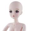 60cm 1/3 Doll Girls Head with Full Set 4D Eyes European Colored Skin Plastic Head Sculpt view 4