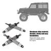 80MM RC Shock Absorbers Front and Rear Oil Filled for RGT 136100 1/10 RC Car Black 68126BL Enhance Handling on Rough Terrain with Superior Damping and Easy Installation (Silver 68126S) view 3