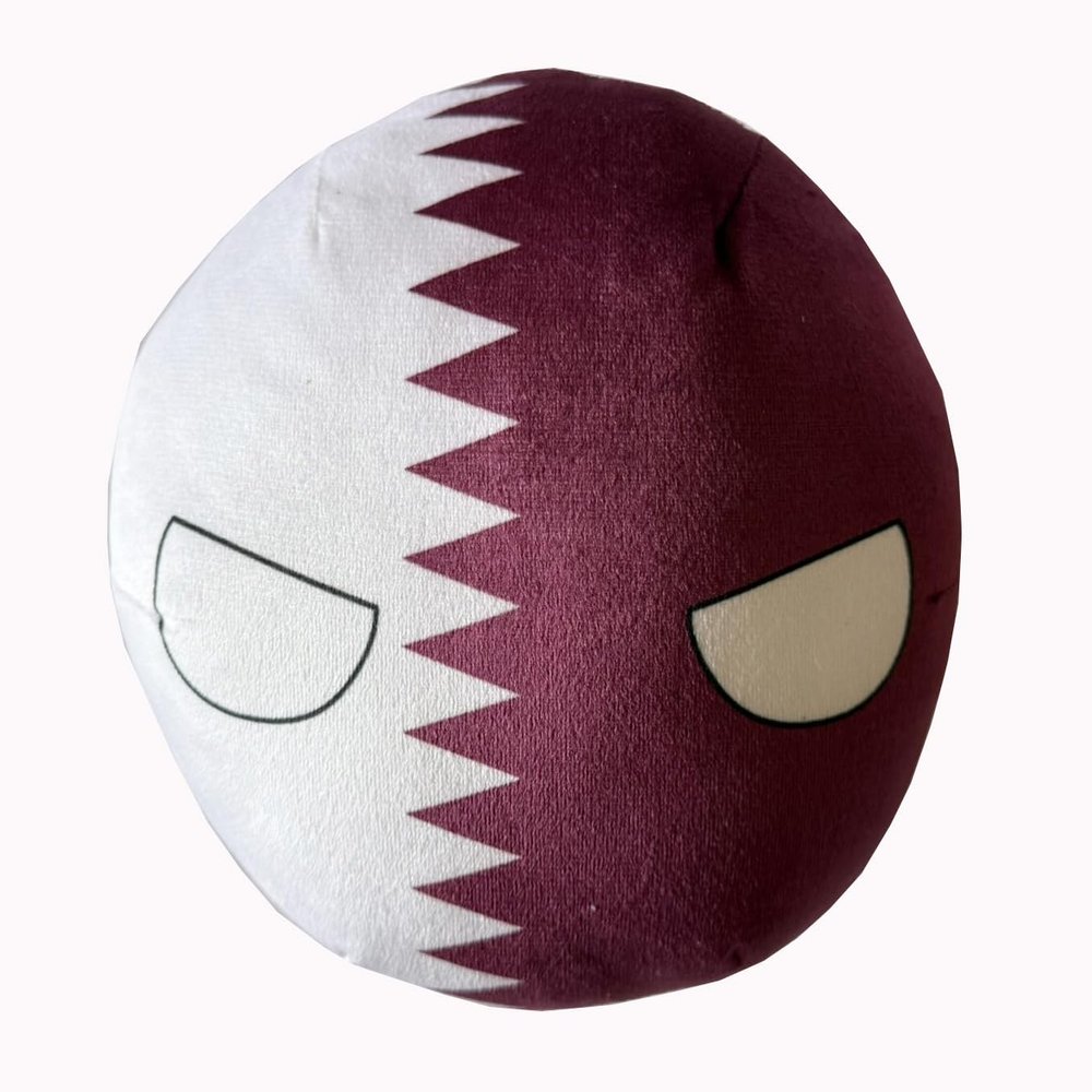 8-Inch Countryball Plushie Qatar Collectible Soft Stuffed Ball Gift for Fans & Plush Collectors (29.Qatar)