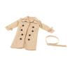 1/12 Scale Wired Trench Coat for 6 Inch Action Figures, Khaki Windbreaker Jacket Doll Costume Outfit view 1