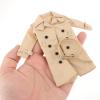 1/12 Scale Wired Trench Coat for 6 Inch Action Figures, Khaki Windbreaker Jacket Doll Costume Outfit view 4