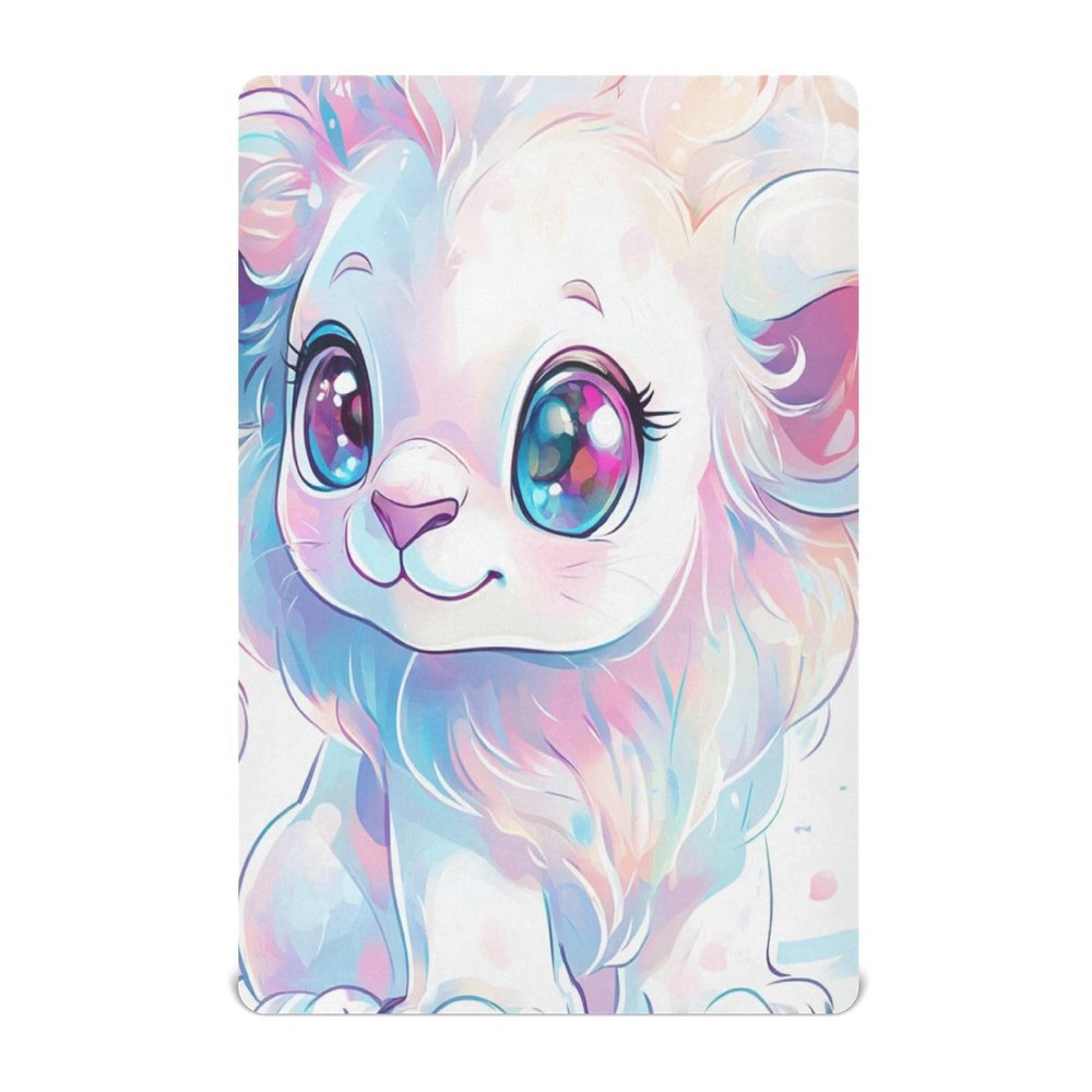 Cute Lion Cub Baby Crib Sheets Buttery Soft & Breathable Fitted Crib Sheet for Standard Mattress for Girls Infant Toddler Boys, 28"x52"x9"