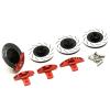 Compatible with 3Racing for Sakura D3 D4 1/10 RC Drift Car Upgrade Parts 4Pcs Aluminum for Sport Edition Brake Disc RC Accessories(Black) view 2