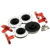 Compatible with 3Racing for Sakura D3 D4 1/10 RC Drift Car Upgrade Parts 4Pcs Aluminum for Sport Edition Brake Disc RC Accessories(Black) view 3