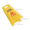Abaodam 7pcs Miniature Warning Sign Mini Floor Caution Sign Yellow Alloy Notice Dollhouse Fairy Garden Decoration Accessories view 2