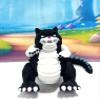 Catzila, 3D Printed Glow in The Dark Fidget Toy, 3 inches Tall Catzila Articulated Fidget Toy | Cat | Desk Toy | Silly Gift Idea Gift for Animal Lovers -ACZ-Black view 2