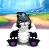 Catzila, 3D Printed Glow in The Dark Fidget Toy, 3 inches Tall Catzila Articulated Fidget Toy | Cat | Desk Toy | Silly Gift Idea Gift for Animal Lovers -ACZ-Black view 3
