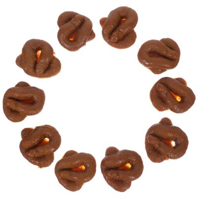 Abaodam 10pcs Fake Poop Toys: Pranks Realistic Poop for Parties Halloween April Fools' Day - Realistic Soft Waste Poo Prank Props