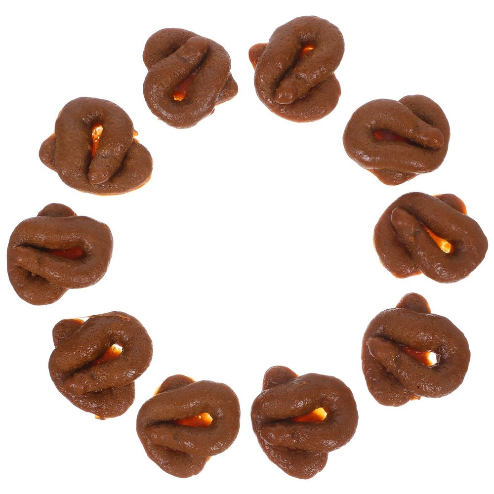 Abaodam 10pcs Fake Poop Toys: Pranks Realistic Poop for Parties Halloween April Fools' Day - Realistic Soft Waste Poo Prank Props