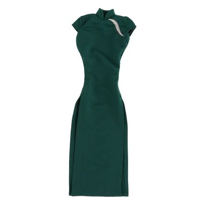 1/6 Chinese Cheongsam Dress Costume for 12inch BJD Doll, Green Traditional Asian Attire Female Figure Accessory