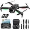 4K Camera Drone for Kids 8-12 & Adults - Beginner-Friendly Mini Drone with Emergency Stop, Headless Mode,360 Flips, Carrying Case & 2 Batteries, RC Quadcopter Toys for Boys Girls Age 6-14-Charcoal black view 1