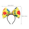ABOOFAN 5pcs Circus Clown Headband: Clown Hair Accessories - Vibrant Dot Bowknot Headband For Role-Playing Party Costumes & Themed Celebrations view 2