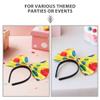 ABOOFAN 5pcs Circus Clown Headband: Clown Hair Accessories - Vibrant Dot Bowknot Headband For Role-Playing Party Costumes & Themed Celebrations view 4