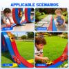 20ft Flexible Race Track for Kids with 4 Pull-Back Cars & Portable Storage Bag,4pcs Strong Suction Cups,5pcs Track Stabilizers,for 1/64 Cars,Roll Up Slot Car Race Track with Loops view 4