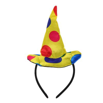 ABOOFAN 2pcs Clown Costume Accessories Clown Top Hat Headband Halloween Circus Dress Up Supplies Carnival Circus Costume For Halloween Theme Parties And Festivals