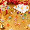 160 Pcs Mini Christmas Resin Ducks Luminous Tiny Ducks Little Glow in The Dark Plastic Ducks for Micro Landscape Garden Aquarium Dcor Dollhouse Accessories DIY Craft Slime Making Xmas Decoration view 2