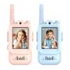 Walkie Talkies for Kids, Video Walkie Talkies 2 Pack with Screen Display, Rechargeable Toy Radios for Ages 3-12, Voice Changer & Real-Time Video Chat, Long Range, Gifts for Boys Girls (Blue & Pink) view 1