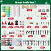 FIIOEOY 24 Pack Build a Snowman & Christmas Trees Clay Kit for Kids  Colorful Air Dry Clay Christmas Craft Set, Modeling Craft DIY Set, 2-in-1 Snowman Tree Activity, Creative Xmas Gift for Boys Girls view 2