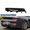 BaoHYeS Car Rear Bumper Diffuser Compatible with Ford Mustang S650 2024-2025 Spoiler Splitter Matte/Glossy Black/Carbon Fiber Style(Matte Black) view 2