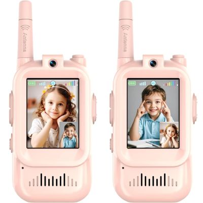 Video Walkie Talkies for Kids, Rechargeable 2 Way Radio Toys for Ages 3-12