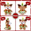 LLUKEME Reindeer Stuffed Animal Dancing Singing Plush with Music Light Voice Mimicking Function for Kids Adults Gifts view 2