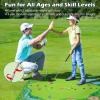 Battle Golf Chipping Game Set for Kids Adults, Chip and Stick Golf Game with 2 Adjustable Clubs, 55FT Double-Sided Chipping Practice Mat, 20 Sticky Balls Sport Toy Gift for Indoor Outdoor Family Fun view 3