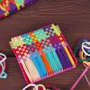 240 Pcs DIY Potholder Kit Featuring 8 Bright Colors, Includes Weaving, Crochet Hook, and Sewing Needle, Ideal for Craftful Projects and Creative Enjoyment view 3
