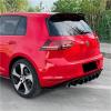 BaoHYeS GOLF7 Diffuser Compatible for VW Golf 7 Rear Bumper Lip MK7 2013-2016 Accessories MK Trunk Spoiler Auto Exterior Parts Car-(No Light 13-16) view 4